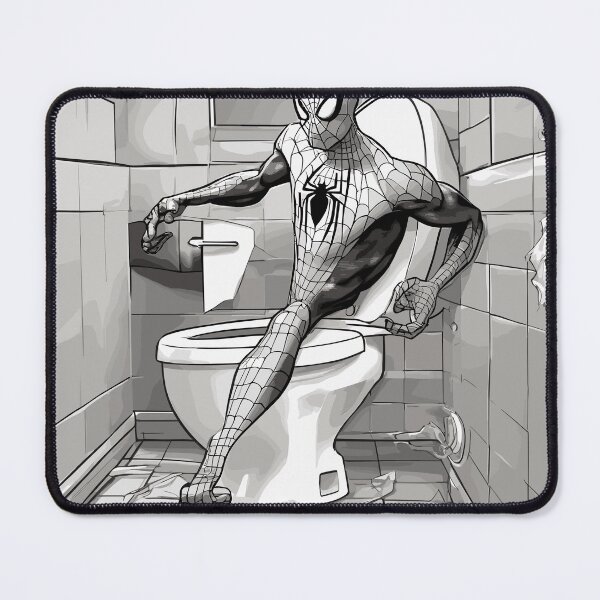 Item preview, Web-Slinging Spider: Spidey web-slinger Hilarious Toilet Paper roll across the bathroom designed and sold by SpideyUniversz.