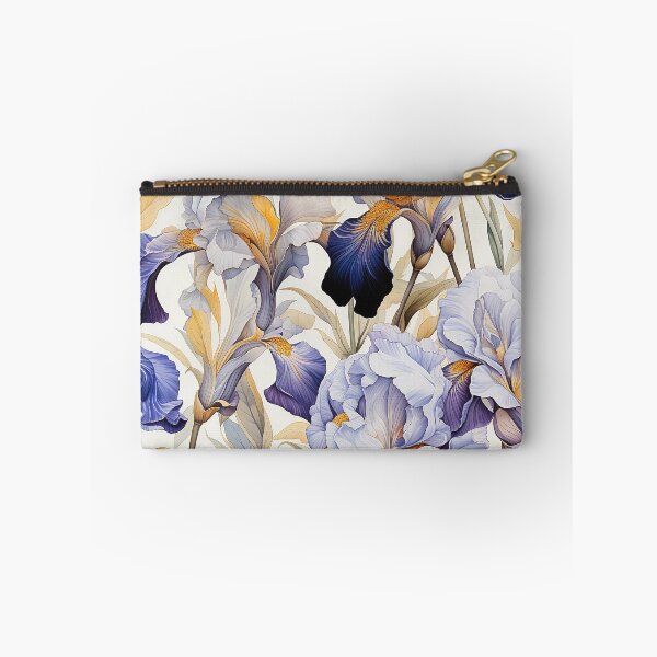 Item preview, Iris Tile 22: Royal Palette Velvet Kisses in Golden Sunbeams and Purple Fire designed and sold by TheBrainArt.