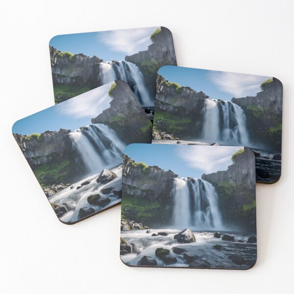 Item preview, A waterfall in a rocky area designed and sold by johndesign88.