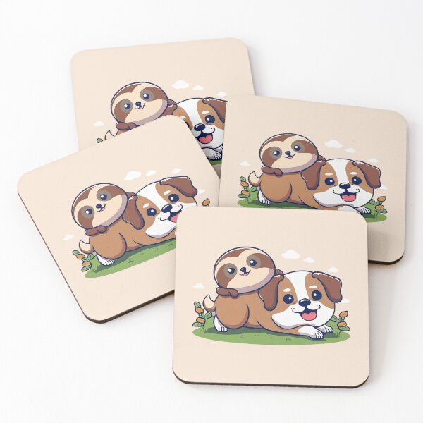 Item preview, Kawaii Sloth and Dog Friends for Sloths Lover designed and sold by Laugh-Lines.