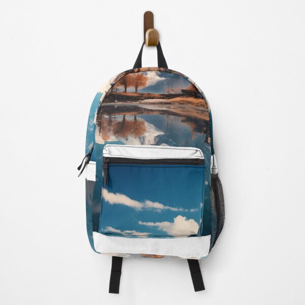 Item preview, A house on an island with trees and a mountain in the background designed and sold by johndesign88.