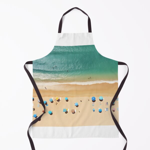 Item preview, A beach with umbrellas and people on the beach designed and sold by johndesign88.