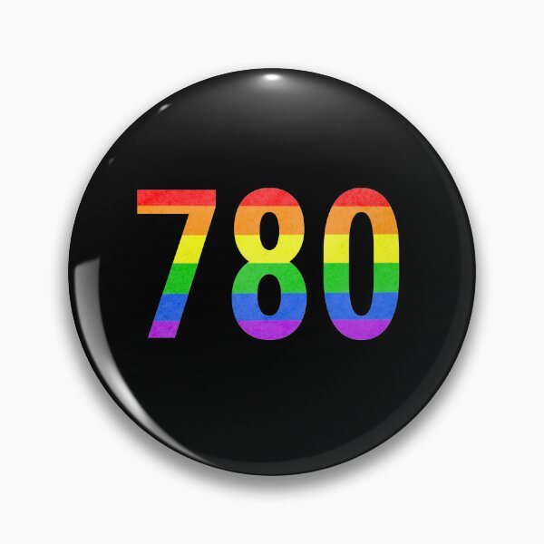 Item preview, 780 Alberta Area Code Pride - Black Background designed and sold by BackgroundPixel.