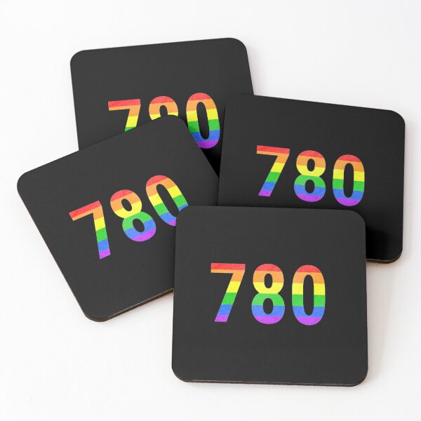 Item preview, 780 Alberta Area Code Pride - Black Background designed and sold by BackgroundPixel.