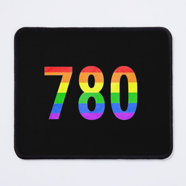 Item preview, 780 Alberta Area Code Pride - Black Background designed and sold by BackgroundPixel.