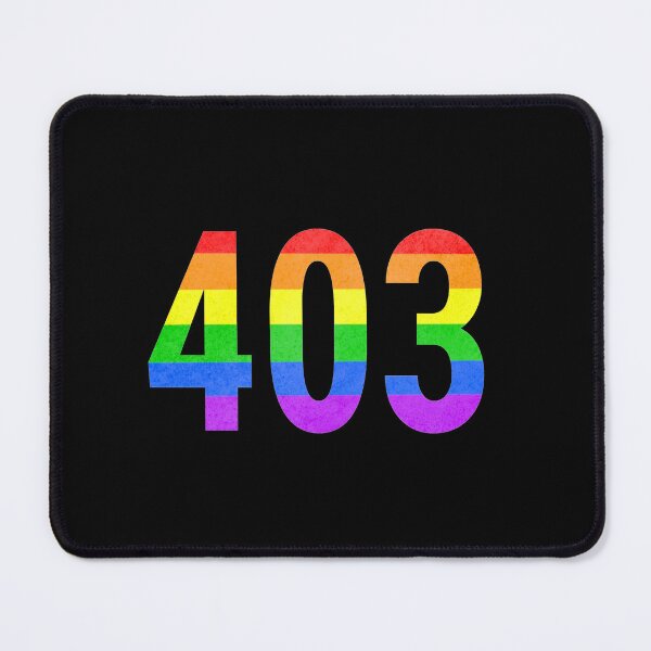 Item preview, 403 Alberta Area Code Pride - Black Background designed and sold by BackgroundPixel.