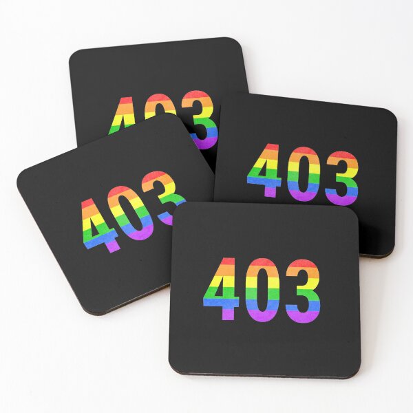 Item preview, 403 Alberta Area Code Pride - Black Background designed and sold by BackgroundPixel.