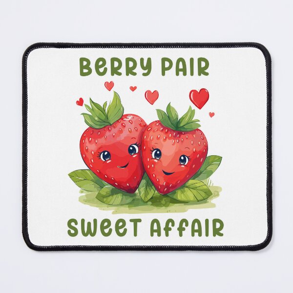 Item preview, Cute Strawberries Couple Berry Pair Kawaii Style designed and sold by CosyTeal.