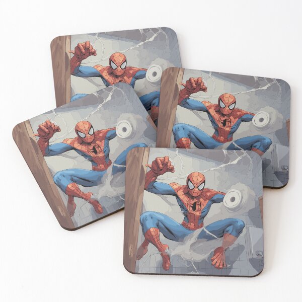 Item preview, Web-Slinging Spider: Spidey web-slinger Hilarious Toilet Paper roll across the bathroom  designed and sold by SpideyUniversz.
