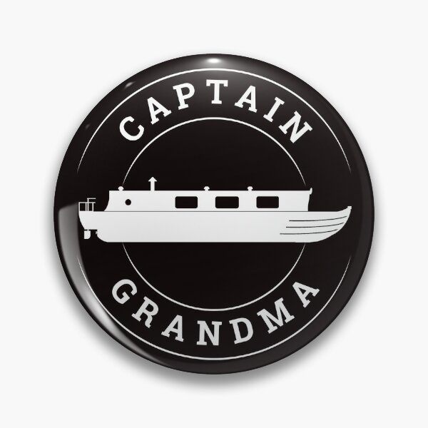 Item preview, Captain Grandma (wht-wht) designed and sold by canal-arts.