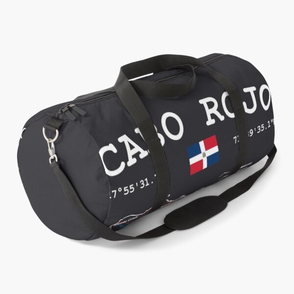 Item preview, Cabo Rojo Dominican Republic Flag Travel Map Coordinates Roads Rivers and Oceans White designed and sold by frenchsalsa.