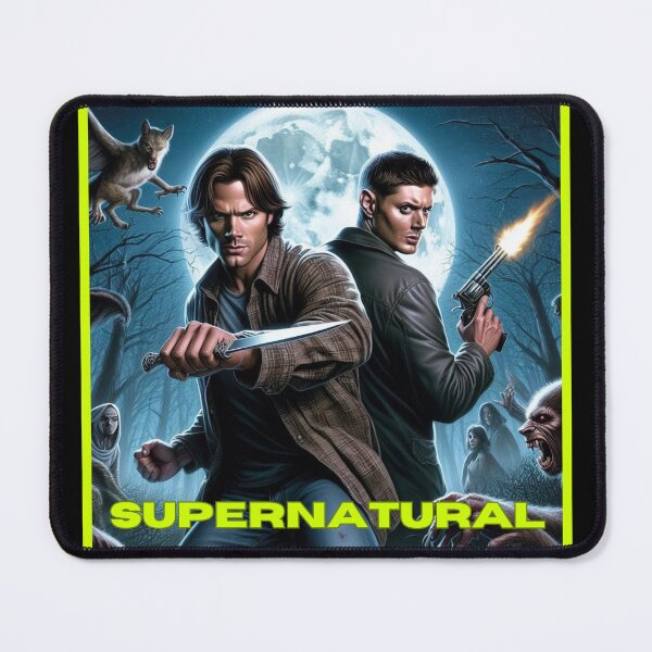 Item preview, Supernatural - Original Artwork by me - 1 of 9 Collection - collage of Sam and Dean Winchester fighting evil. designed and sold by Sunflower5576.
