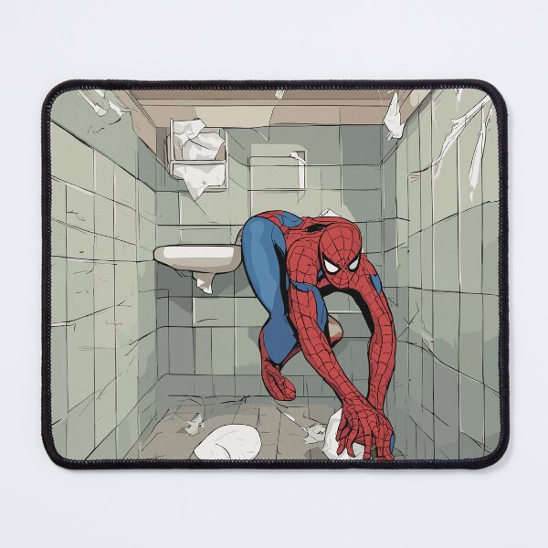 Item preview, Web-Slinging Spider: Spidey web-slinger Hilarious Toilet Paper roll across the bathroom designed and sold by SpideyUniversz.