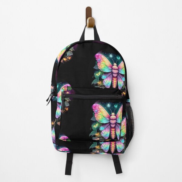 Item preview, Rainbow Pastel Glowing Butterfly Fantasy Moth designed and sold by The Devil That You Forgot.