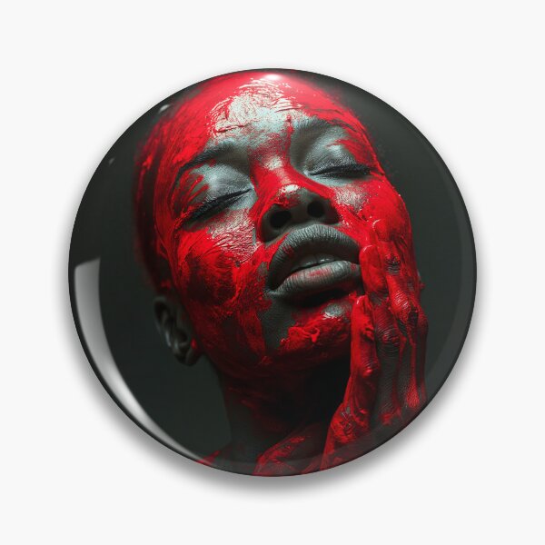 Item preview, A woman with red paint on her face designed and sold by VUK VESOVIC.