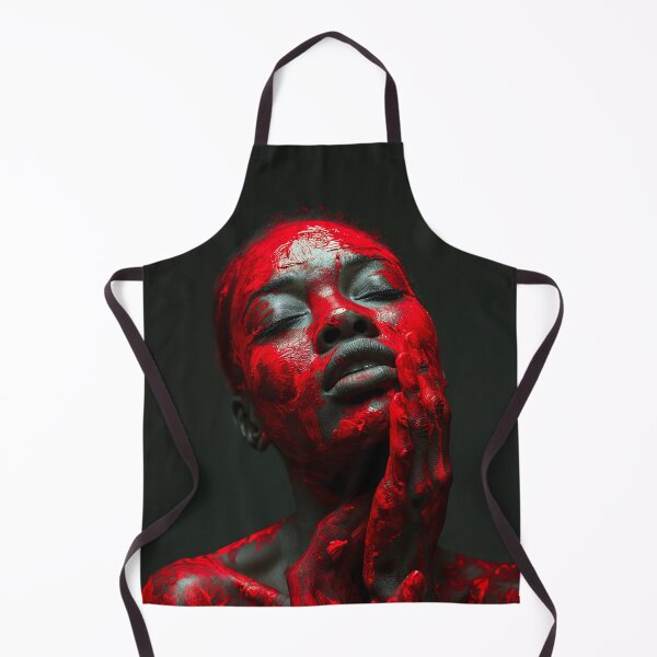 Item preview, A woman with red paint on her face designed and sold by VUK VESOVIC.