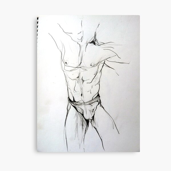 Mannequin study (in pencil) Canvas Print