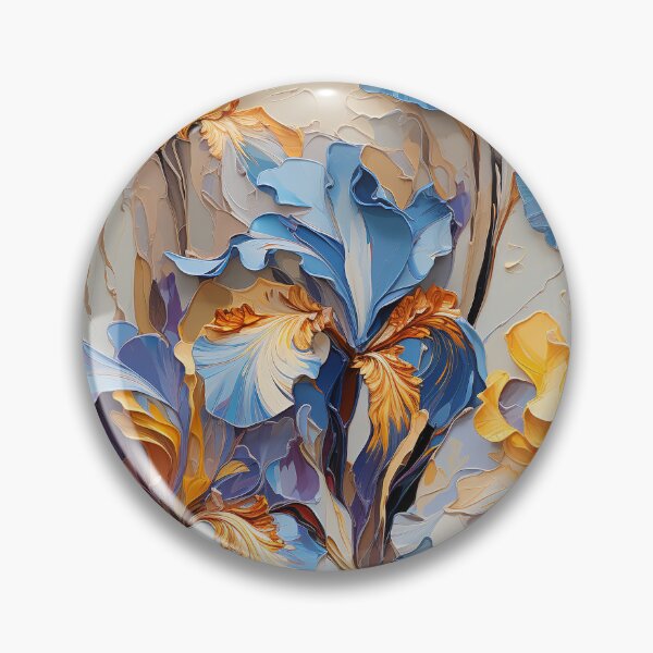 Item preview, Iris Tile 25: Royal Palette Velvet Kisses in Golden Sunbeams and Purple Fire designed and sold by TheBrainArt.