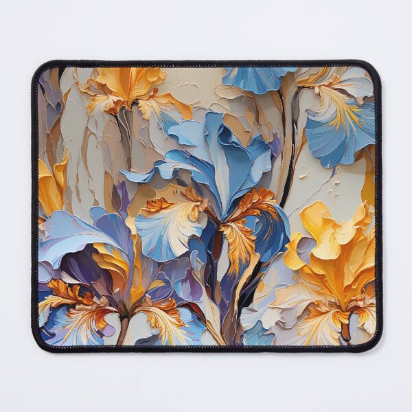 Item preview, Iris Tile 25: Royal Palette Velvet Kisses in Golden Sunbeams and Purple Fire designed and sold by TheBrainArt.