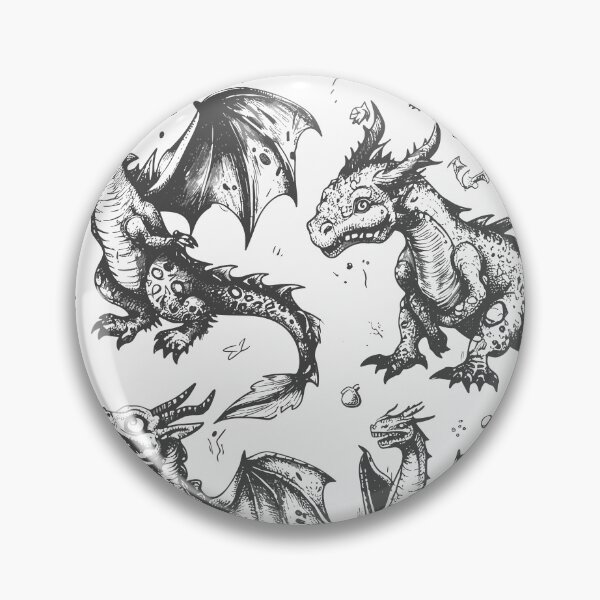 Artikelvorschau, Dragon Ink Pattern #2 entworfen und verkauft von DragonFantasia.