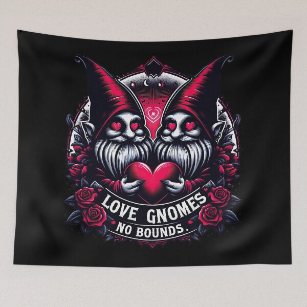 Artikelvorschau, Love Gnomes No Bounds Gothic Valentine Gnomes entworfen und verkauft von ArtadoraDesignz.