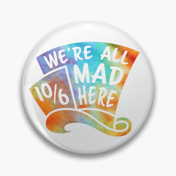Item preview, We're All Mad Here Mad Hatter Alice In Wonderland designed and sold by MarkFiveDesign.