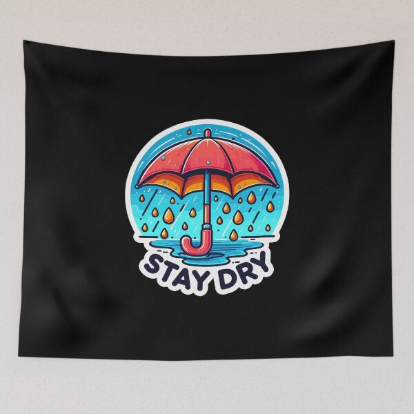 Item preview, Stay Dry - Umbrella Illustration designed and sold by MrERNST.