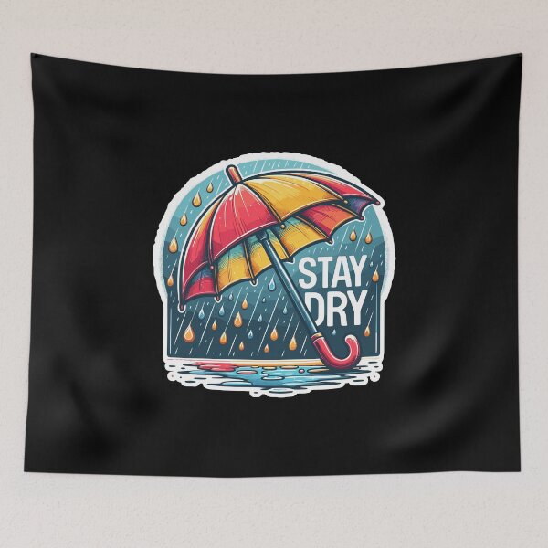 Item preview, Stay Dry - Umbrella Illustration designed and sold by MrERNST.