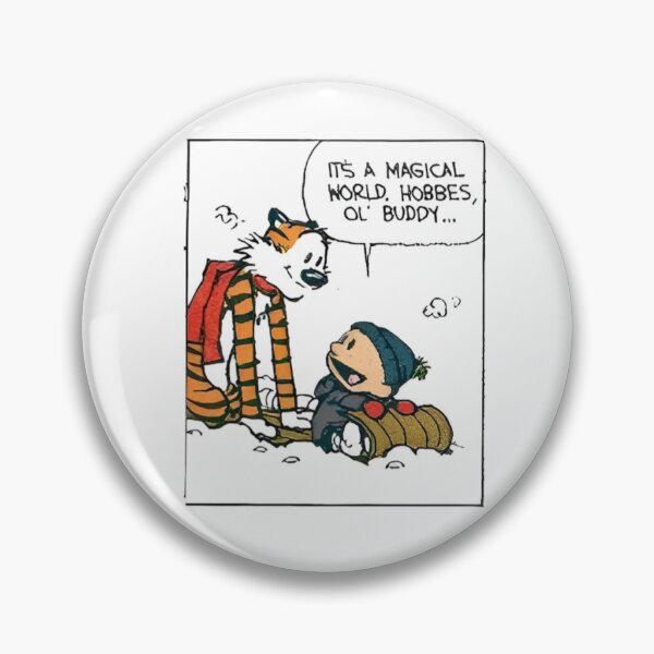 Item preview, Calvin and Hobbes It's a Magical World Sticker designed and sold by JunebugStudios.
