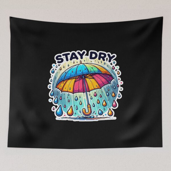 Item preview, Stay Dry - Umbrella Illustration designed and sold by MrERNST.