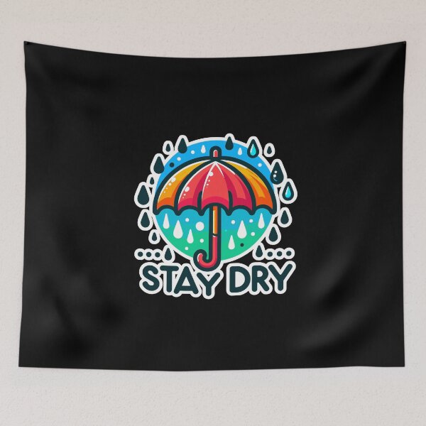 Item preview, Stay Dry - Umbrella Illustration designed and sold by MrERNST.