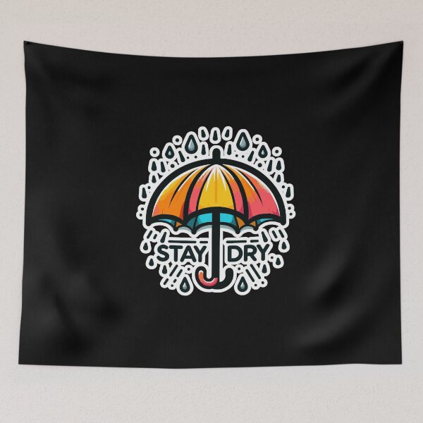 Item preview, Stay Dry - Umbrella Illustration designed and sold by MrERNST.