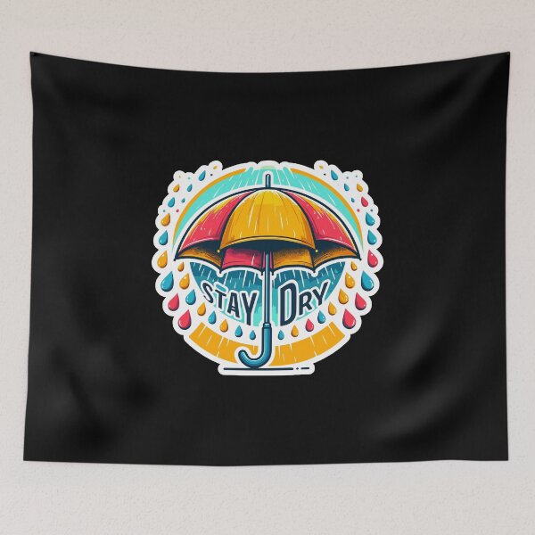 Item preview, Stay Dry - Umbrella Illustration designed and sold by MrERNST.