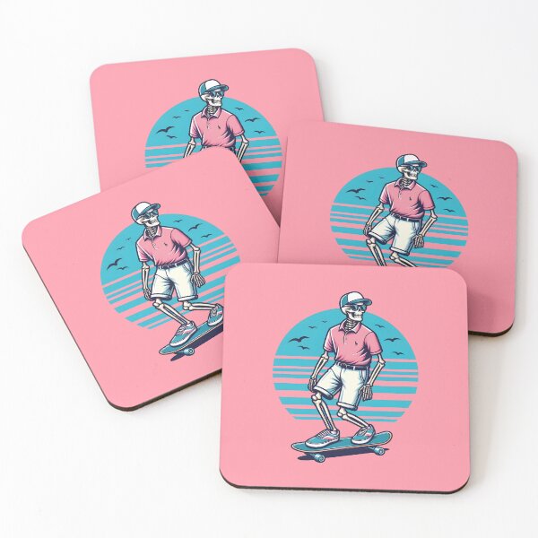 Item preview, Preppy Skeleton on Skateboard designed and sold by AnasCreativeHub.