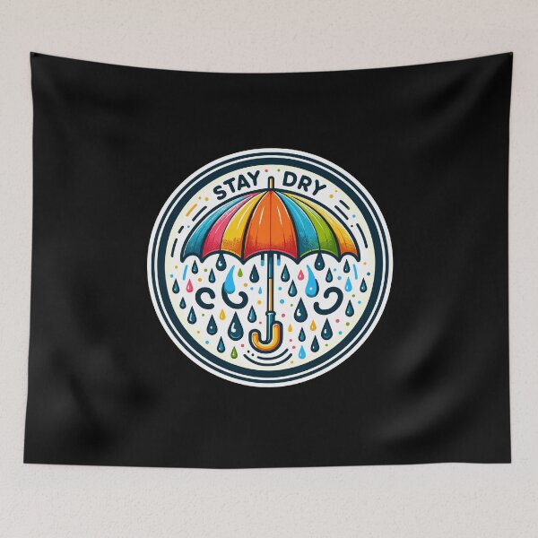 Item preview, Stay Dry - Umbrella Illustration designed and sold by MrERNST.