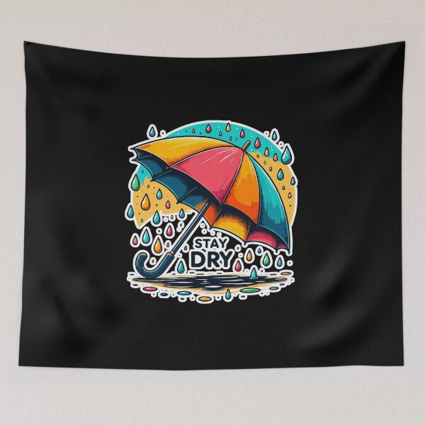 Item preview, Stay Dry - Umbrella Illustration designed and sold by MrERNST.