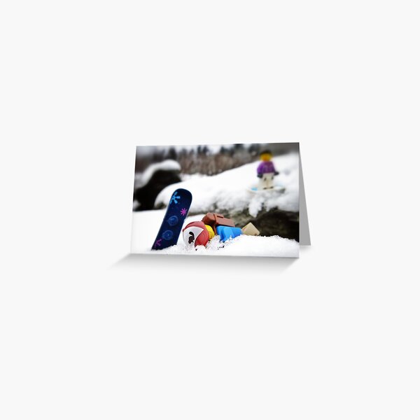 #snowboardfail Greeting Card