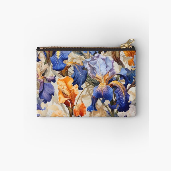 Item preview, Iris Tile 28: Royal Palette Velvet Kisses in Golden Sunbeams and Purple Fire designed and sold by TheBrainArt.