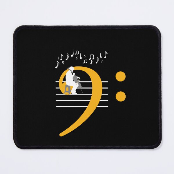 Item preview, Cello with bass clef designed and sold by piesdesignart.