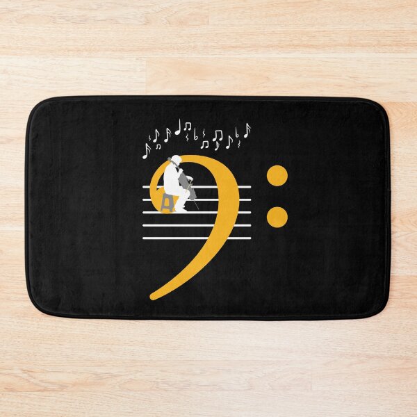 Item preview, Cello with bass clef designed and sold by piesdesignart.