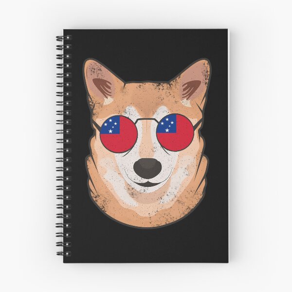 Item preview, Vintage Patriotic Shiba Inu Samoan Flag designed and sold by feether-store.