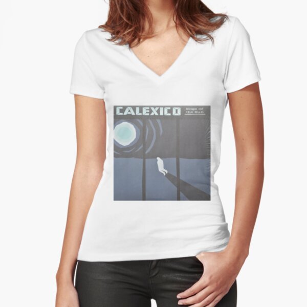 Calexico Edge of the sun LP Sleeve artwork fan art Fitted V-Neck T-Shirt