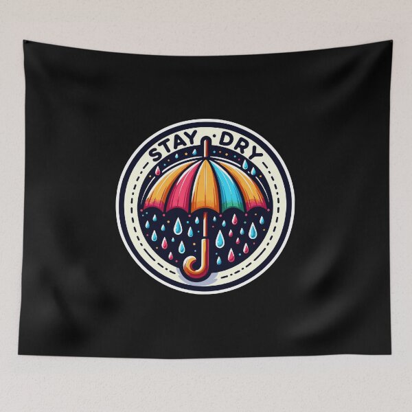Item preview, Stay Dry - Umbrella Illustration designed and sold by MrERNST.