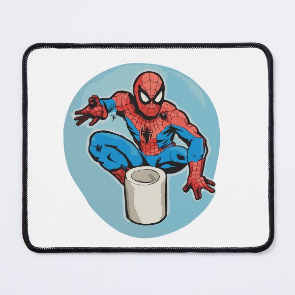 Item preview, Web-Slinging Spider: Spidey web-slinger Hilarious Toilet Paper roll across the bathroom designed and sold by SpideyUniversz.