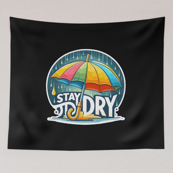 Item preview, Stay Dry - Umbrella Illustration designed and sold by MrERNST.