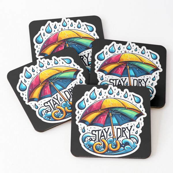 Item preview, Stay Dry - Umbrella Illustration designed and sold by MrERNST.