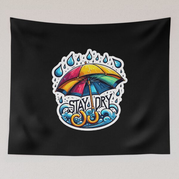 Item preview, Stay Dry - Umbrella Illustration designed and sold by MrERNST.