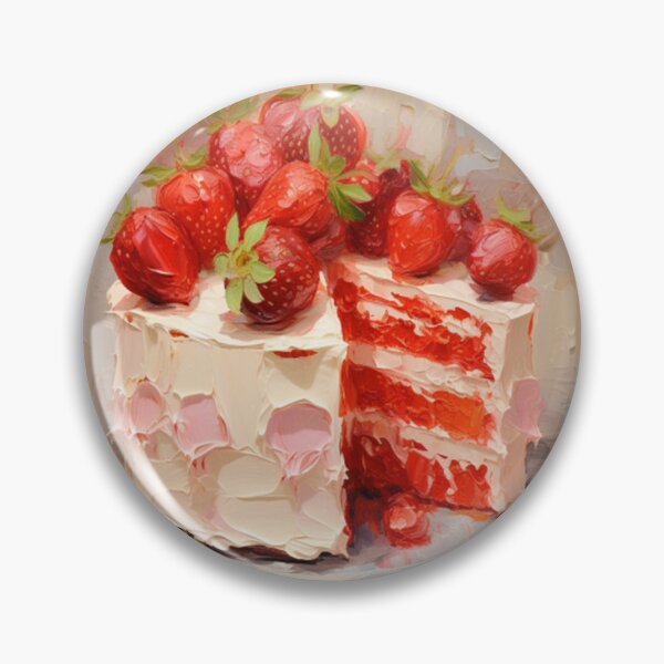 Item preview, Impasto Series - Cream and Strawberry Cake designed and sold by PrincessaCharms.