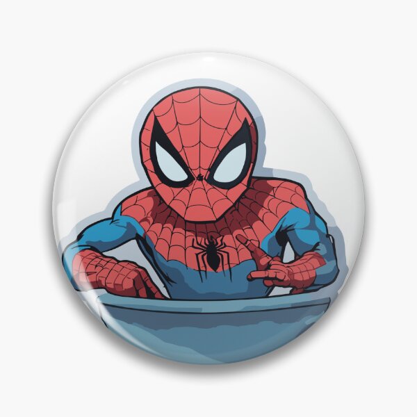 Item preview, Web-Slinging Spider: Spidey web-slinger Hilarious Toilet Paper roll across the bathroom  designed and sold by SpideyUniversz.
