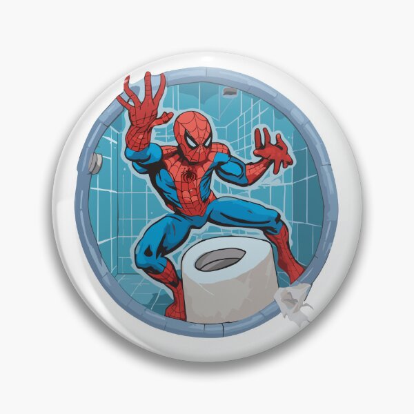 Item preview, Copy of Web-Slinging Spider: Spidey web-slinger Hilarious Toilet Paper roll across the bathroom  designed and sold by SpideyUniversz.